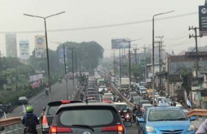 Kepadatan di Flyover Waru