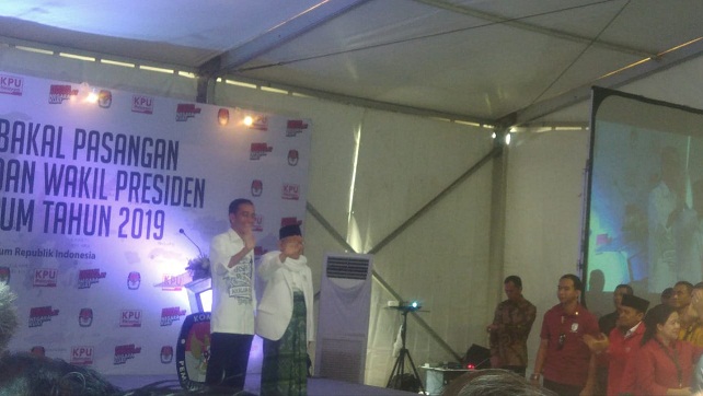 Jokowi Kh Maruf Amin Resmi Mendaftar Sebagai Pasangan Bakal Capres