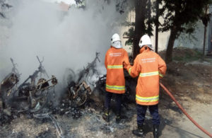 Beberapa Unit Motor Terbakar