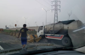 Kecelakaan Truk di Exit Tol Sidoarjo – Porong