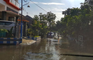 Kondisi Genangan Air di Wisma Tropodo