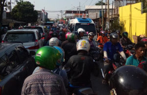 Kemacetan di Jl Tambak Mayor