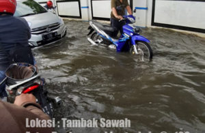 Kondisi Banjir di Tambak Sawah