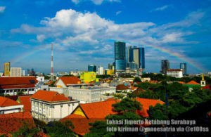 Pelangi Setelah Hujan di Surabaya