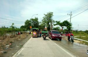 Banjir di Morowudi arah Benjeng