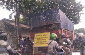 Truk Mogok di Manyar Gresik