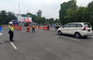 Kondisi Lalu Lintas di Check Point Bundaran Waru