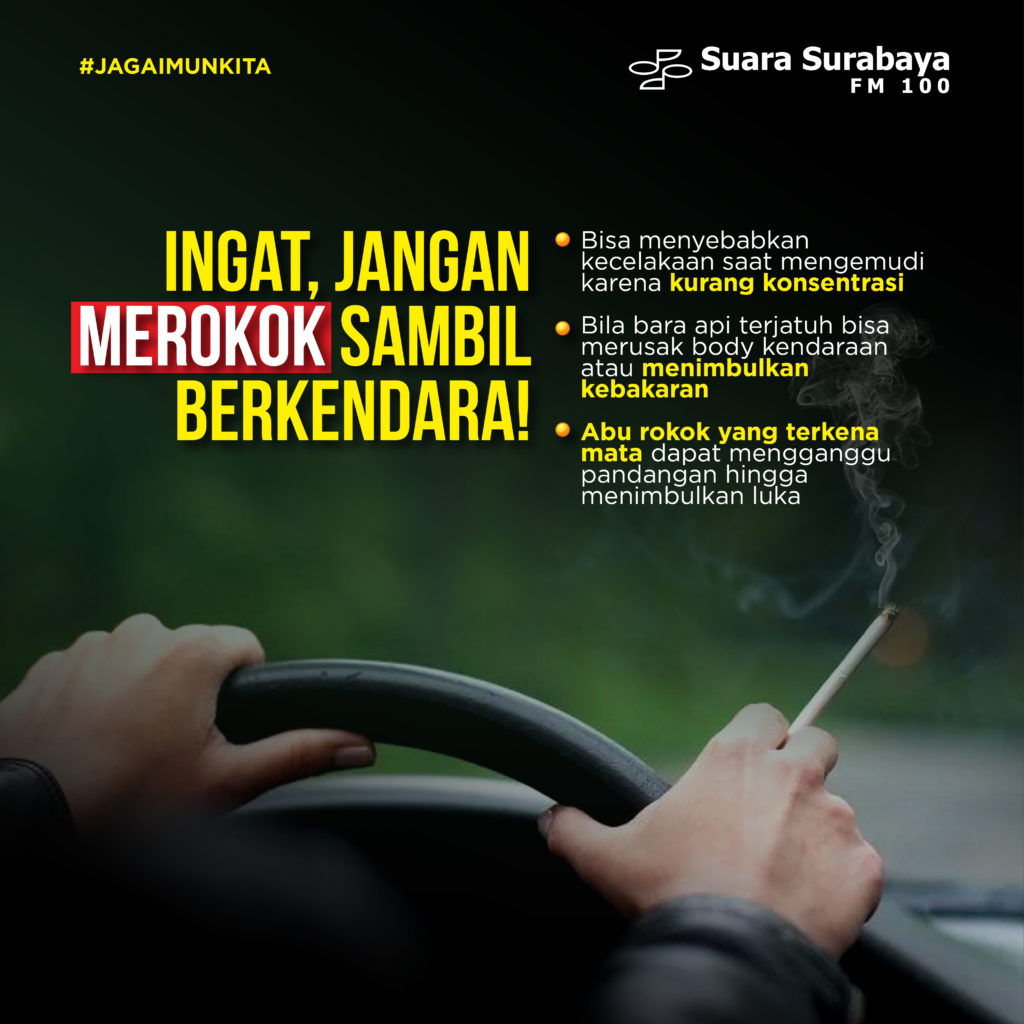 Ingat Jangan Merokok Sambil Berkendara