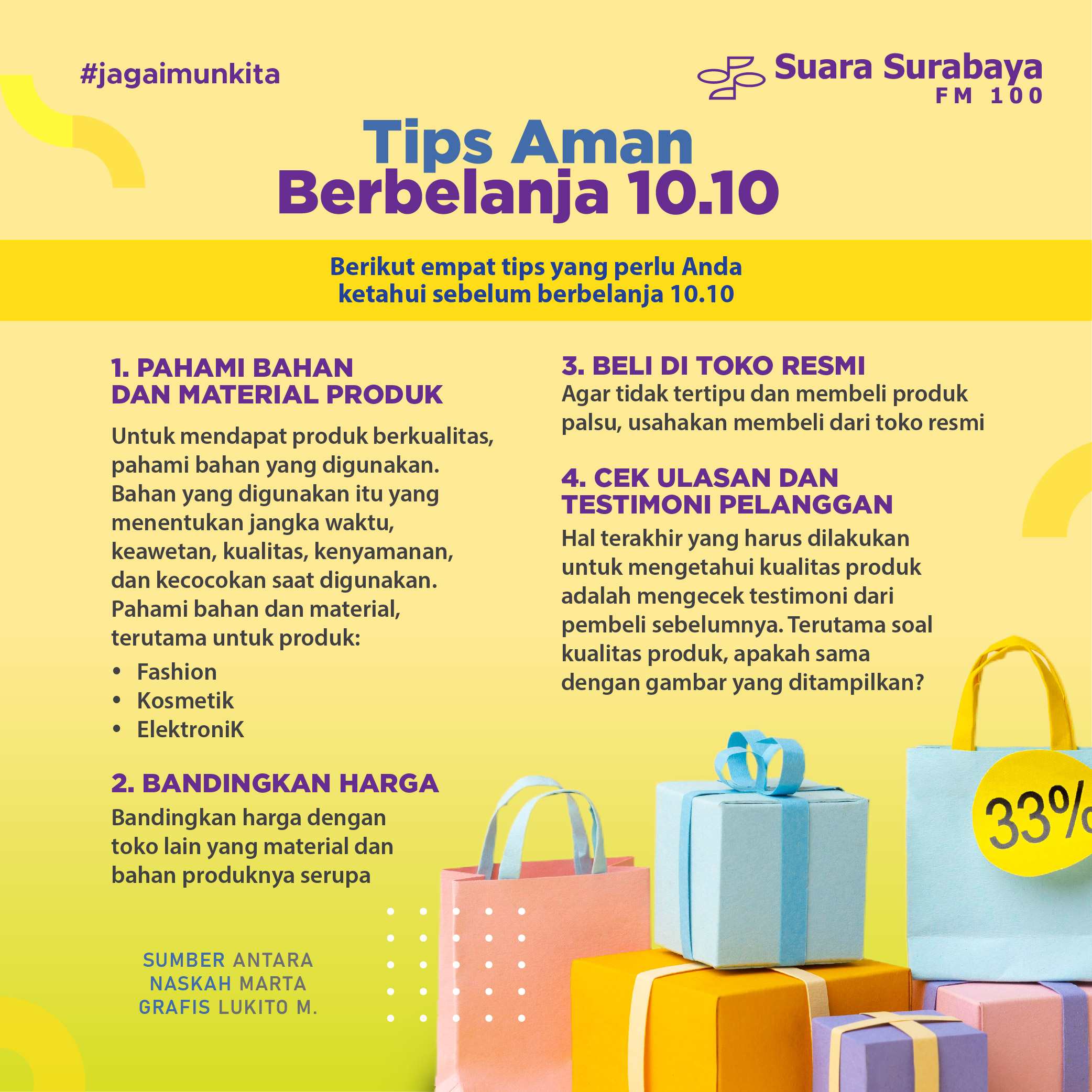 Tips Aman Berbelanja 10.10