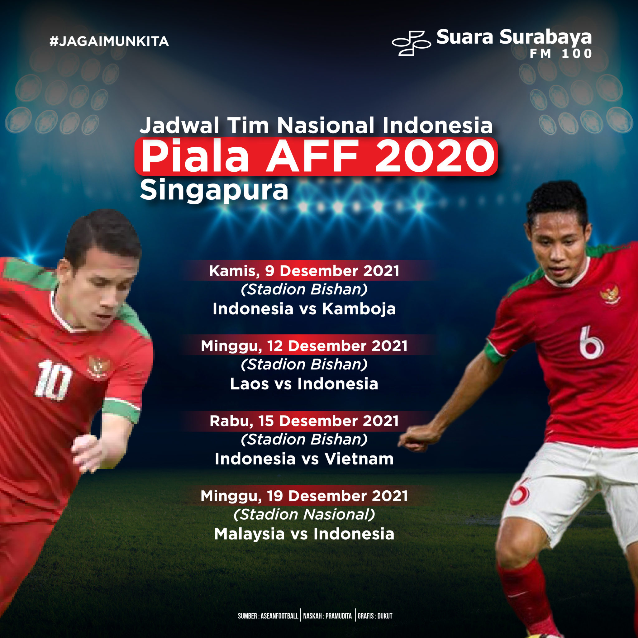 Jadwal Tim Nasional Indonesia Piala AFF 2020