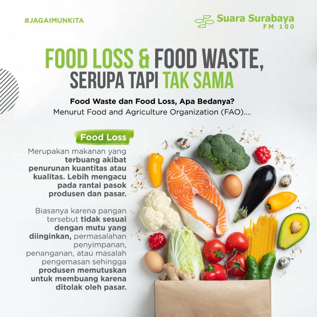 Food Loss & Food Waste, Serupa Tapi Tak Sama