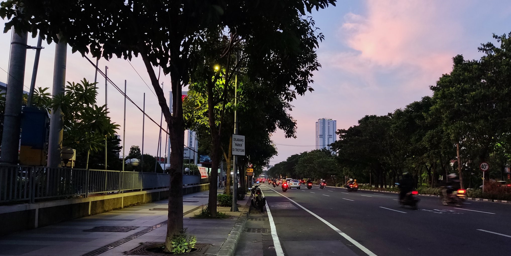 ahmad yani, petang, lalu lintas, senggang