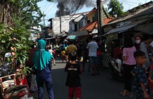 Kebakaran Bengkel Motor di Simo Gunung Barat Tol