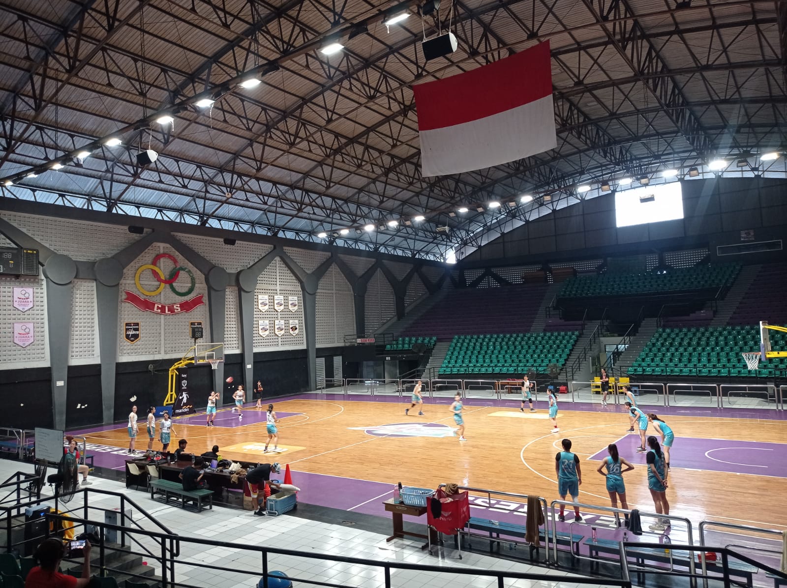 Latihan Timnas Basket Putri Indonesia Jelang Sea Games