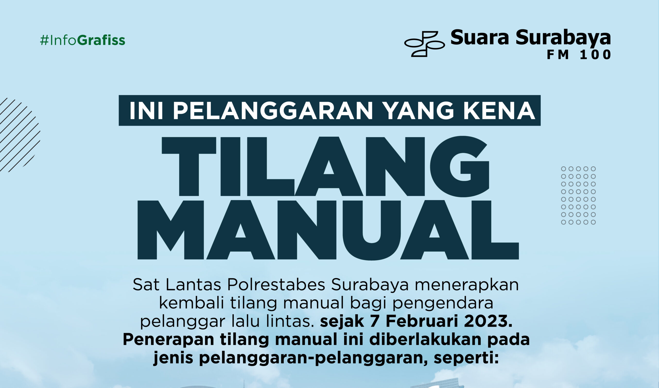 Ini Pelanggaran Yang Kena Tilang Manual