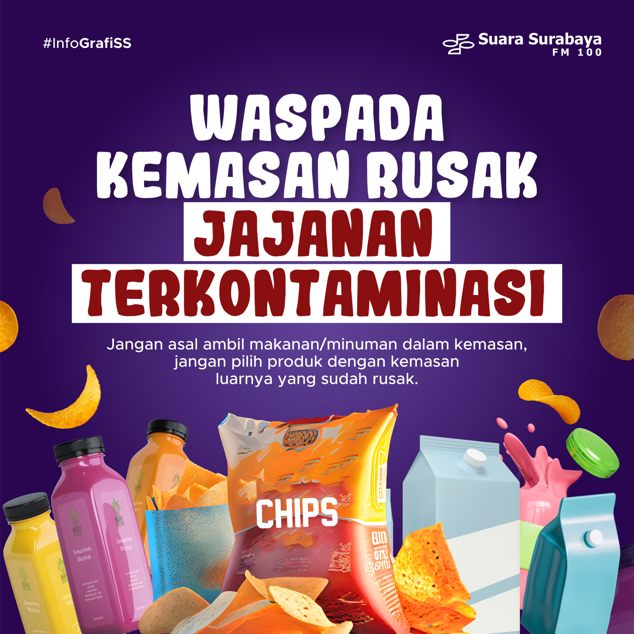 Waspada Kemasan Rusak, Jajanan Terkontaminasi