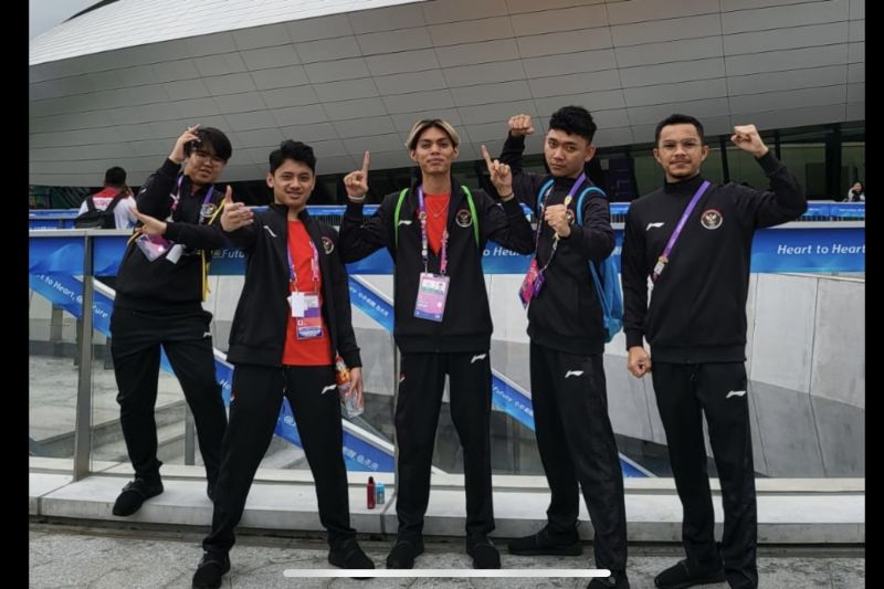 Tim nasional esports Indonesia nomor PUBG Mobile yang berlaga di Asian Games 2022 Hangzhou, China. Foto: PB ESI