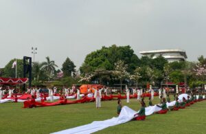 Doa untuk Palestina di Upacara Hari Pahlawan oleh Pemprov Jatim