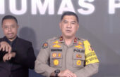Tangkapan layar Karo Penmas Divisi Humas Polri Brigjen Pol. Ahmad Ramadhan menyampaikan konferensi pers di Jakarta, Senin (13/11/2023). Foto: Antara