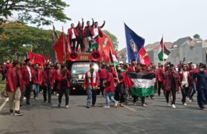 Aksi Solidaritas IMM Jatim untuk Palestina