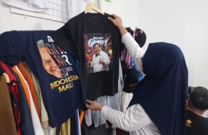 Pengusaha Sablon Laris Manis saat Masa Kampanye Pemilu