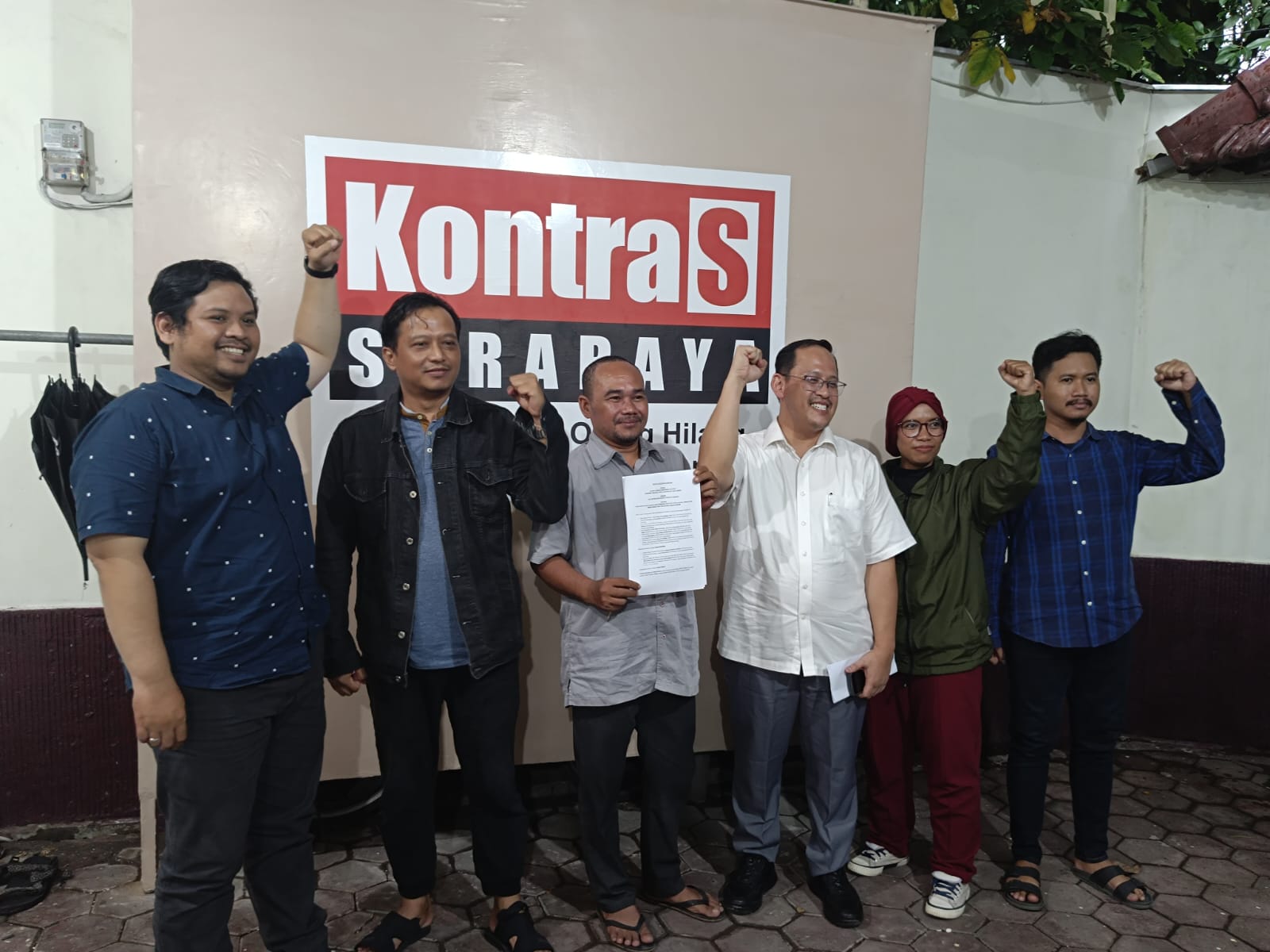 Komite Advokasi Jurnalis (KAJ) Jawa Timur resmi dideklarasikan di Surabaya, pada Senin (12/2/2024). Foto: Risky suarasurabaya.net