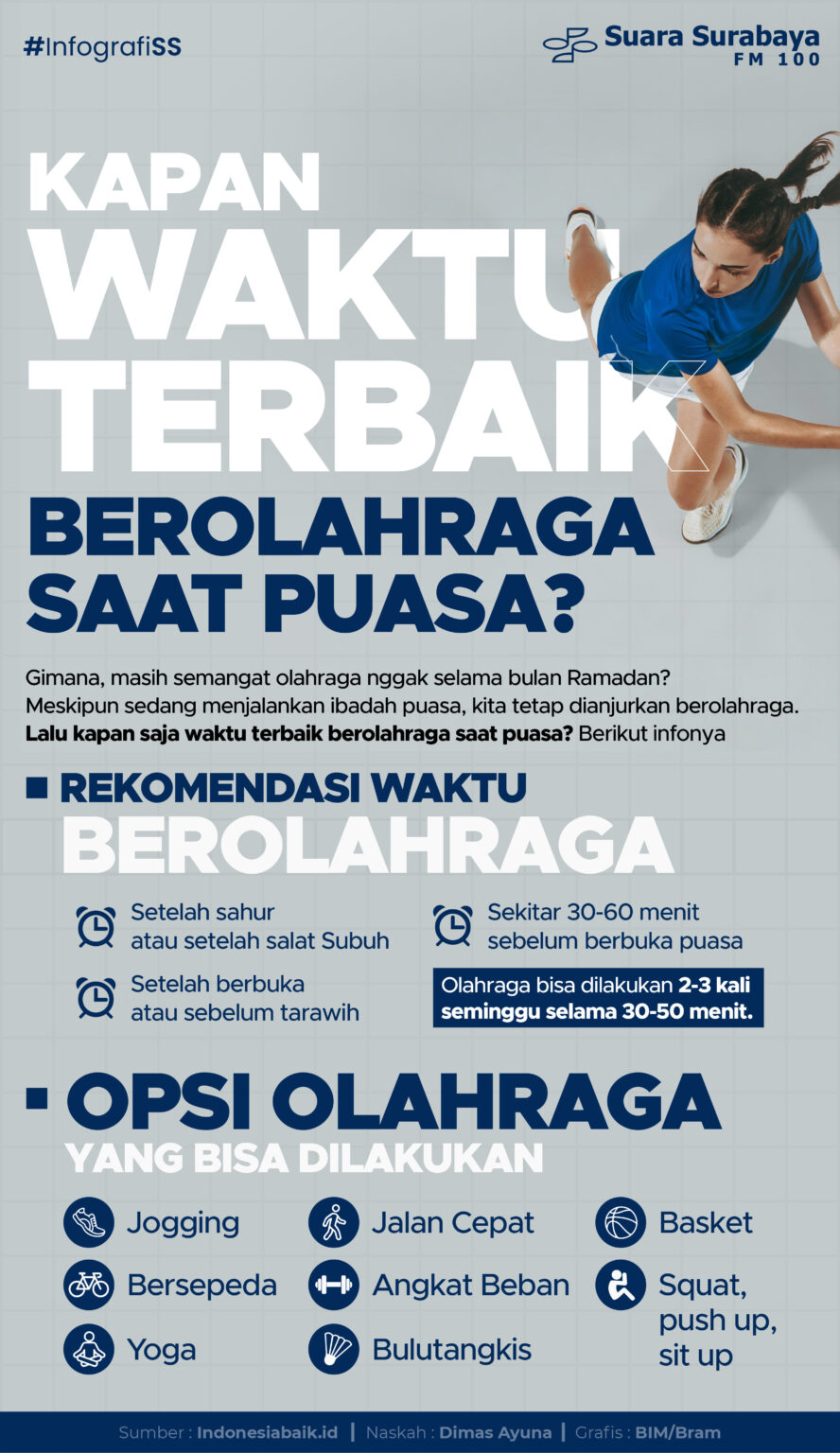 Kapan Waktu Terbaik Berolahraga Saat Puasa?