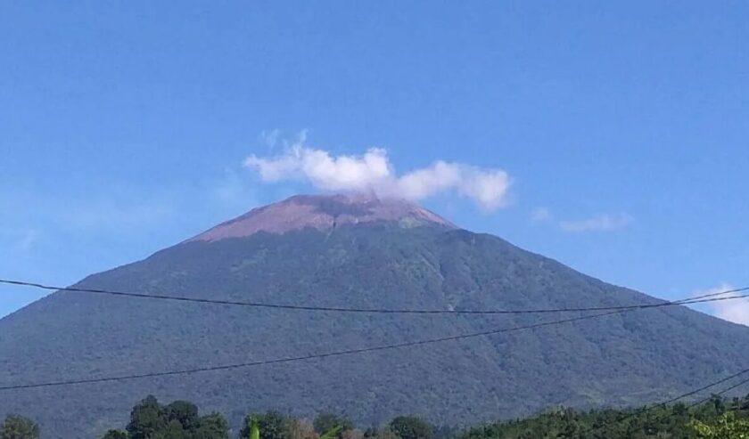 Badan Geologi Kementerian Energi dan Sumber Daya Mineral mencatat ada peningkatan aktivitas gempa selama sebulan terakhir pada Gunung Slamet yang berada di Jawa Tengah. Foto: Antara