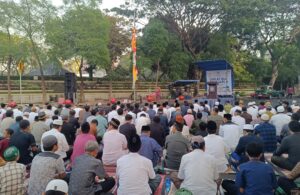 Ribuan Warga Muhammadiyah Salat Iduladha di Jalan Pahlawan