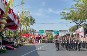 Upacara Hari Juang Polri di Surabaya