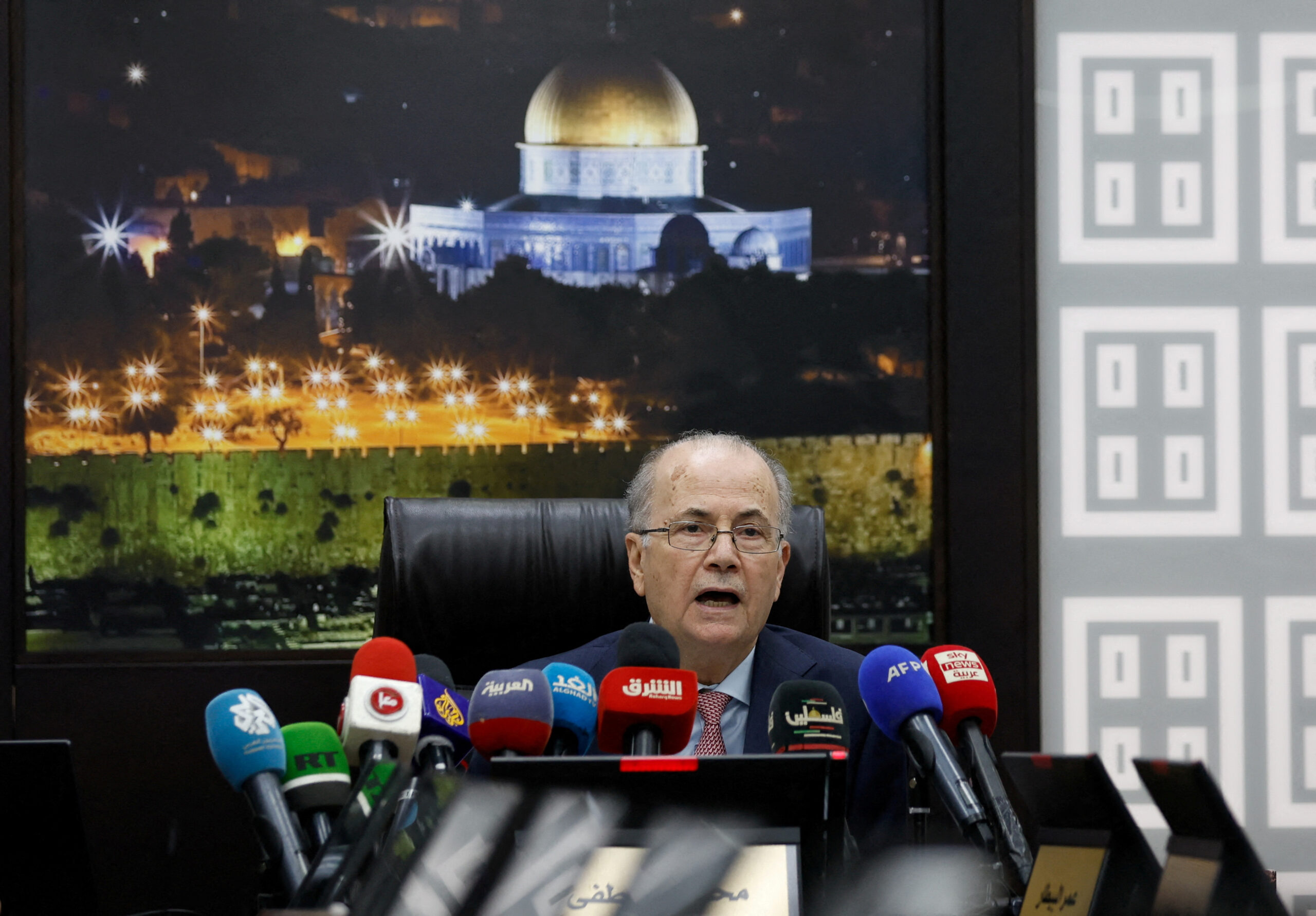 Mohammad Mustafa Perdana Menteri Palestina. Foto: Reuters